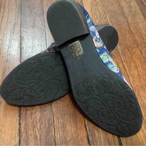 Spring Step L'Artiste Slip On Navy Printed Loafer - Picture 6 of 7